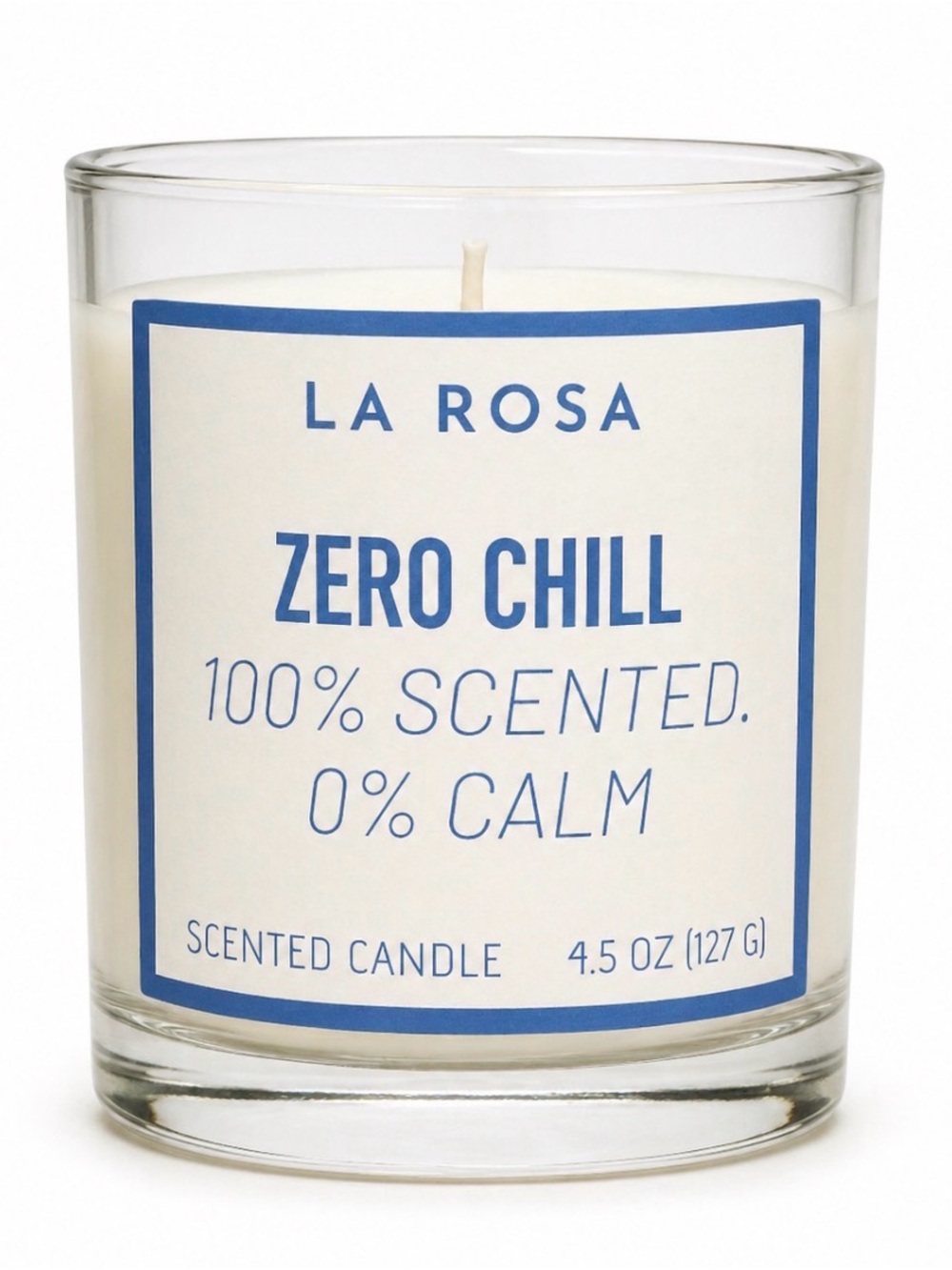 LA ROSA “ZERO CHILL” Scented Candle – Sea Breeze – 4.5 oz